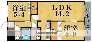 チェリーハウス【2階】の間取り