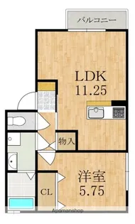 アンテレクテュエル【2階】の間取り