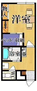 レオパレスめい【206号室】の間取り