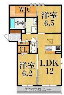 シャーメゾン平城【1階】の間取り
