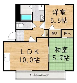 ローレルIIA【2階】の間取り