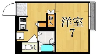 レオパレスシプレ【205号室】の間取り