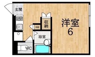 レオパレスシプレ【201号室】の間取り