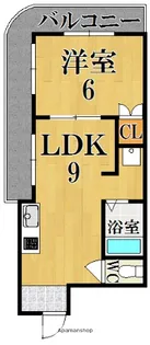 コスモマンション神宮駅前館【3階】の間取り