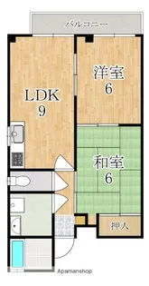 ブロッサム真菅【1階】の間取り