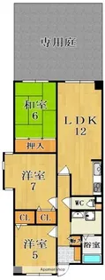 ローレルコート新大宮【1階】の間取り