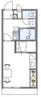 レオパレスSOPRA【106号室】の間取り