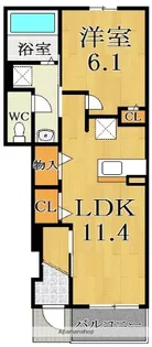 HERITAGE(エリタージュ)【1階】の間取り