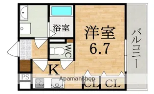 クレアール郡山?【1階】の間取り