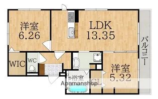 サージュ大和郡山【2階】の間取り