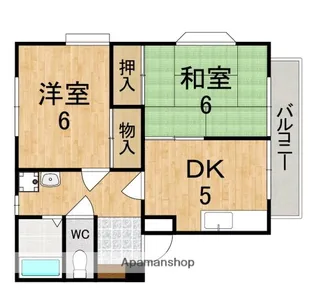 メゾンドールI【2階】の間取り