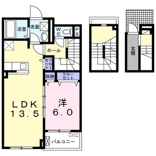 SUNNYFIELDSOUTH【3階】の間取り