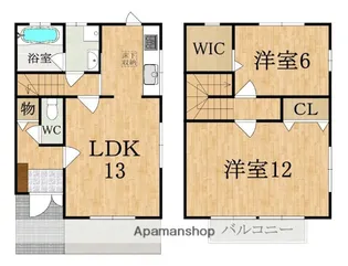 奈良県生駒市小平尾町【タウンハウス】の間取り