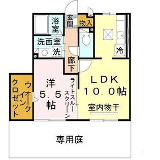 カーサセレス【1階】の間取り