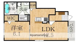 クラッシー ハウス【1階】の間取り