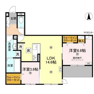 吉勇【1階】の間取り