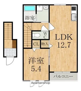 ALCE御陵前【2階】の間取り