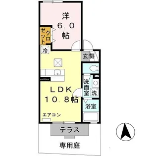 アトリオ・フラン A棟【1階】の間取り