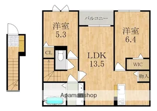 ヴェルデ ルーチェ【2階】の間取り