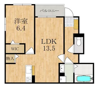 ヴェルデ ルーチェ【1階】の間取り