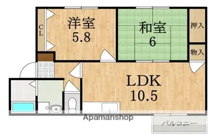 グレイスハイツ【2階】の間取り
