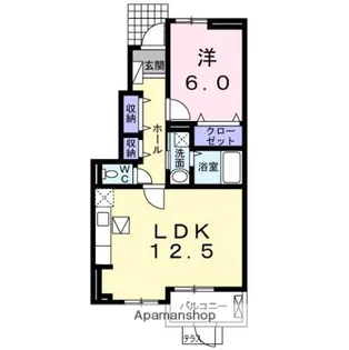 ランドマーク桜井 Ⅱ【1階】の間取り