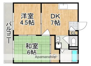 エスポワール神殿町【2階】の間取り