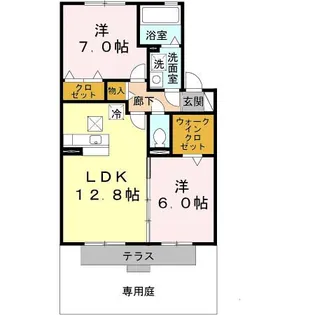 サンハイム 壱番館【1階】の間取り