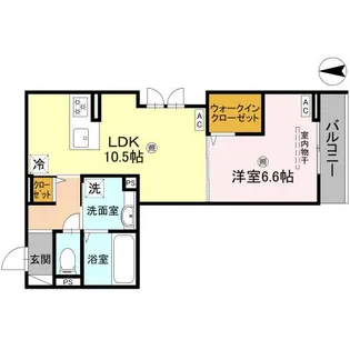 そらみつ大和八木【3階】の間取り
