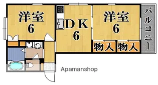 エステートピアVハヤノⅡ【2階】の間取り