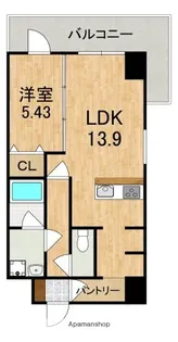 SAIDAIJI TERRACE【4階】の間取り