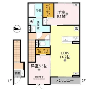 アムフル【2階】の間取り