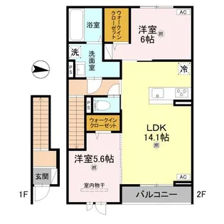 アムフル【2階】の間取り