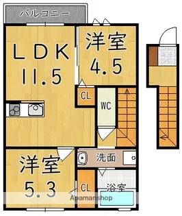 ボレアス【2階】の間取り