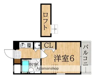 シティパレス学園前Pー7【1階】の間取り