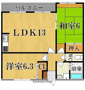 シンフォニーコート【2階】の間取り