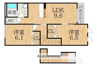 サンフィットヒルズA【2階】の間取り