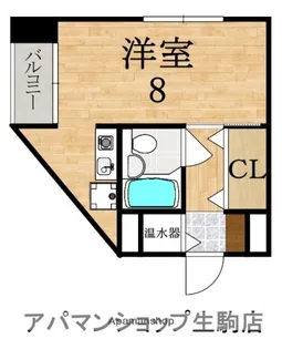 パレス本町【5階】の間取り