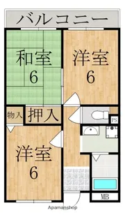 ライフコート萩の台【3階】の間取り