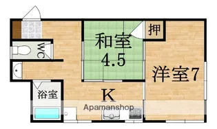 コーポ華【3階】の間取り