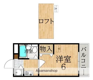 シティパレスあやめ池Pー3【3階】の間取り