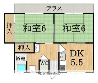 奈良県生駒市辻町【マンション】の間取り