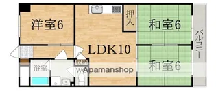 第6サンコウヒルズ南館【5階】の間取り