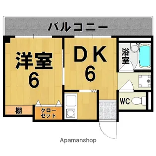 パストラル生駒【2階】の間取り