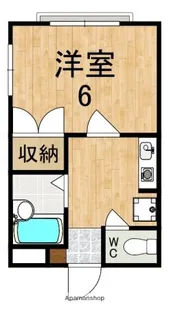 ド・リーデル【2階】の間取り