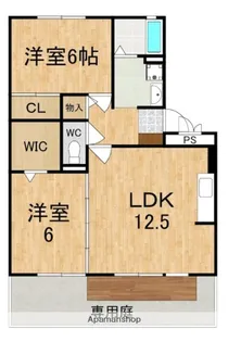 ロイヤルガーデン上牧A【1階】の間取り