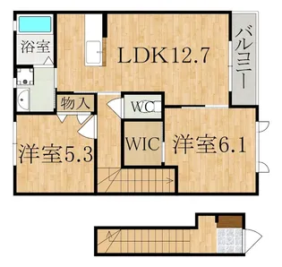 シュウメゾンA【2階】の間取り