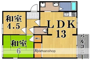 フレグランス左京 B棟【2階】の間取り