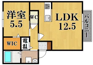 ヴィラージュ【205号室号室】の間取り