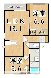 サニーソシアA【1階】の間取り